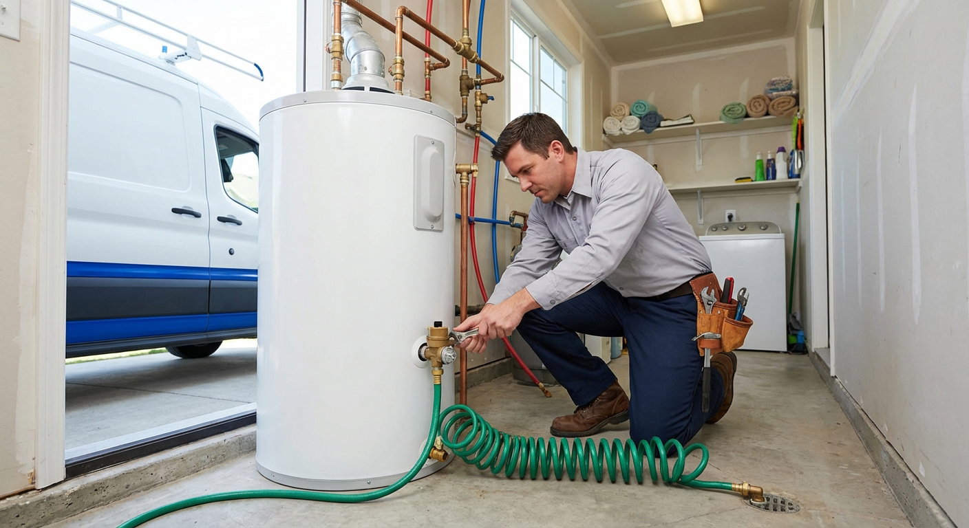 Water heater service technician